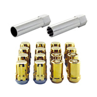 Thumbnail for McGard SplineDrive Tuner 4 Lug Install Kit w/Locks & Tool (Cone) M12x1.25 / 13/16 Hex - Gold (CS)