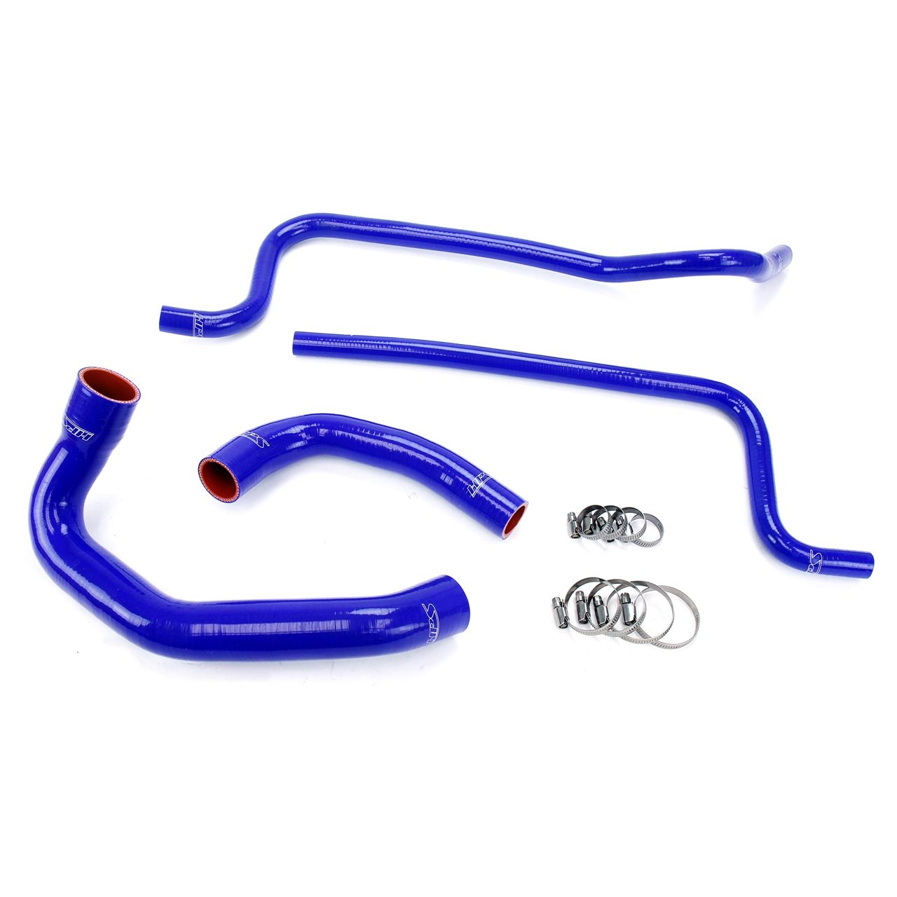 HPS Blue Reinforced Silicone Radiator + Heater Hose Kit for Jeep 02-06 Wrangler TJ 4.0L Left Hand Drive