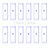 Thumbnail for King Mitsubishi 181CI 3.0L 6G72 V6 / 152CI 2.5L 6G73 V6 (Size +0.25) Rod Bearing Set