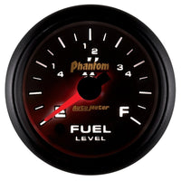 Thumbnail for Autometer Phantom II 52mm Full Sweep Electronic 0-280 ohm Fuel Level Programmable E-F Range Gauge