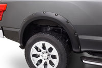 Thumbnail for Bushwacker 16-18 Nissan Titan XD Pocket Style Flares 2pc 78.0in Bed - Black