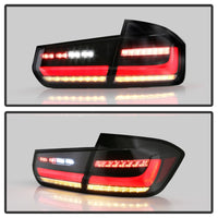 Thumbnail for Spyder BMW 3 Series F30 2012-2018 Full LED Tail Lights (ALT-YD-BMWF3012-SEQ-BK) -  Black