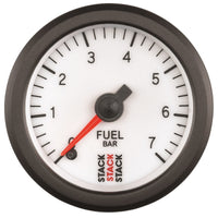 Thumbnail for Autometer Stack 52mm 0-7 Bar M10 Male Pro Stepper Motor Fuel Pressure Gauge - White
