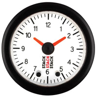 Thumbnail for Autometer Stack Analog Clock Gauge - White