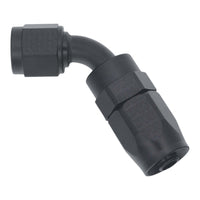 Thumbnail for DeatschWerks 6 AN Female Flare Swivel 60-Degree Hose End CPE - Anodized Matte Black