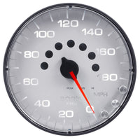 Thumbnail for Autometer Spek-Pro Gauge Speedometer 5in 180 Mph Elec. Programmable White/Black