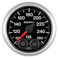 Thumbnail for Autometer Elite 52mm 100-260 Deg F Oil Temp Peak & Warn w/ Electronic Control Gauge