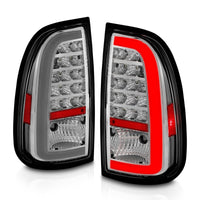Thumbnail for ANZO 00-06 Toyota Tundra LED Taillights w/ Light Bar Chrome Housing Clear Lens