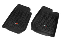 Thumbnail for Rugged Ridge Floor Liner Front Black 2007-2018 Jeep Wrangler Unlimited JK 4 Dr