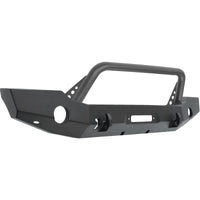 Thumbnail for Westin 18-19 Jeep Wrangler JL WJ2 Full Width Front Bumper w/Bull Bar Textured Black