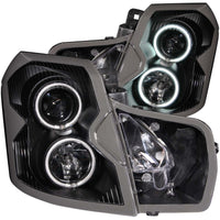 Thumbnail for ANZO 2003-2007 Cadillac Cts Projector Headlights w/ Halo Black (CCFL)