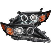Thumbnail for ANZO 2010-2011 Toyota Camry Projector Headlights w/ Halo Black (CCFL)