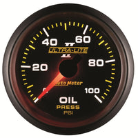 Thumbnail for Autometer Ultra-Lite II 52mm 0-100 PSI Mechanical Oil Pressure Gauge