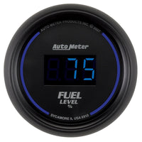 Thumbnail for Autometer Cobalt Digital 52.4mm Black Programmable Empty-Full Range Fuel Level Gauge