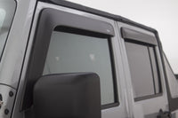 Thumbnail for AVS 07-18 Jeep Wrangler (2 Door) Ventvisor & Aeroskin Deflector Combo Kit - Matte Black