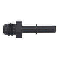 Thumbnail for DeatschWerks 6AN Male Flare to 5/16in Male EFI Quick Connect Adapter - Anodized Matte Black