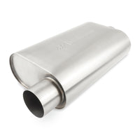 Thumbnail for Mishimoto Universal Muffler with 3.0in Offset Inlet/Outlet - Brushed
