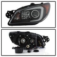 Thumbnail for Spyder Subaru WRX 06-07 Projector Headlights - HID Model Only - Black PRO-YD-SWRX06-HID-LBDRL-BK