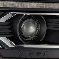 Thumbnail for AlphaRex 12-15 Toyota Tacoma LUXX LED Projector Headlights Plank Style Black w/DRL