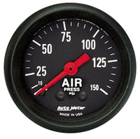 Thumbnail for Autometer Z Series 52mm 0-150 PSI Mechanical Air Pressure Gauge