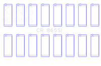 Thumbnail for King Chevrolet SBC 307CI/350CI & GEN III/IV (OD+.002in) (.010in) Bi-Metal Rod Bearing Set