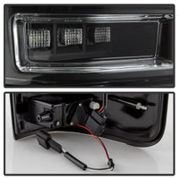 Thumbnail for Spyder 04-08 Ford F-150 Projector Tail Lights - Light Bar DRL LED - Black ALT-YD-FF15004V2-LBLED-BK