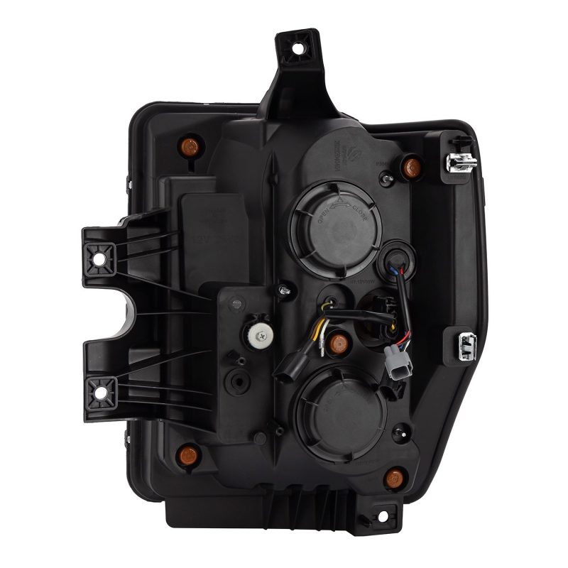 AlphaRex 08-10 Ford F250-550 PRO-Series Projector headlights Black w/Activ Light/Seq Signal