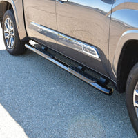 Thumbnail for Westin 2022 Toyota Tundra CrewMax PRO TRAXX 4 Oval Nerf Step Bars - Black