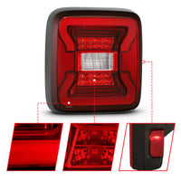 Thumbnail for ANZO 18-19 Jeep Wrangler JL LED Taillights Black