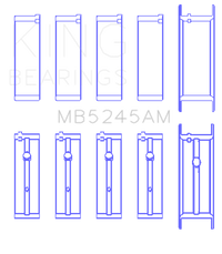 Thumbnail for King 91-04 Nissan 146CI/2.4L KA24DE L4 / 89-97 146CI/2.4L KA24E L4  (Size +0.5) Main Bearing Set