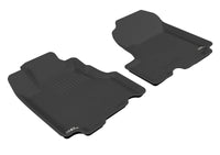 Thumbnail for 3D MAXpider 2007-2011 Honda CR-V Kagu 1st Row Floormat - Black