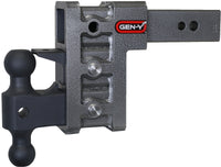 Thumbnail for Gen-Y Mega Duty 2.5in Shank 6in Drop 3.5K TW 32K Hitch w/GH-0161 Dual-Ball/Pintle Lock
