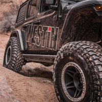 Thumbnail for Westin/Snyper 2018+ Jeep Wrangler JL Unlimited 4DR Triple Tube Rock Rail Steps - Textured Black