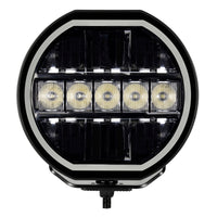 Thumbnail for Go Rhino Xplor Blackout Series Maxline LED Hi/Low Beam w/Multi DRL (Surface Mount) 7in. - Blk