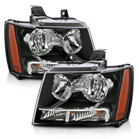 Thumbnail for ANZO 2007-2014 Chevrolet Tahoe/Suburban Crystal Headlights Black
