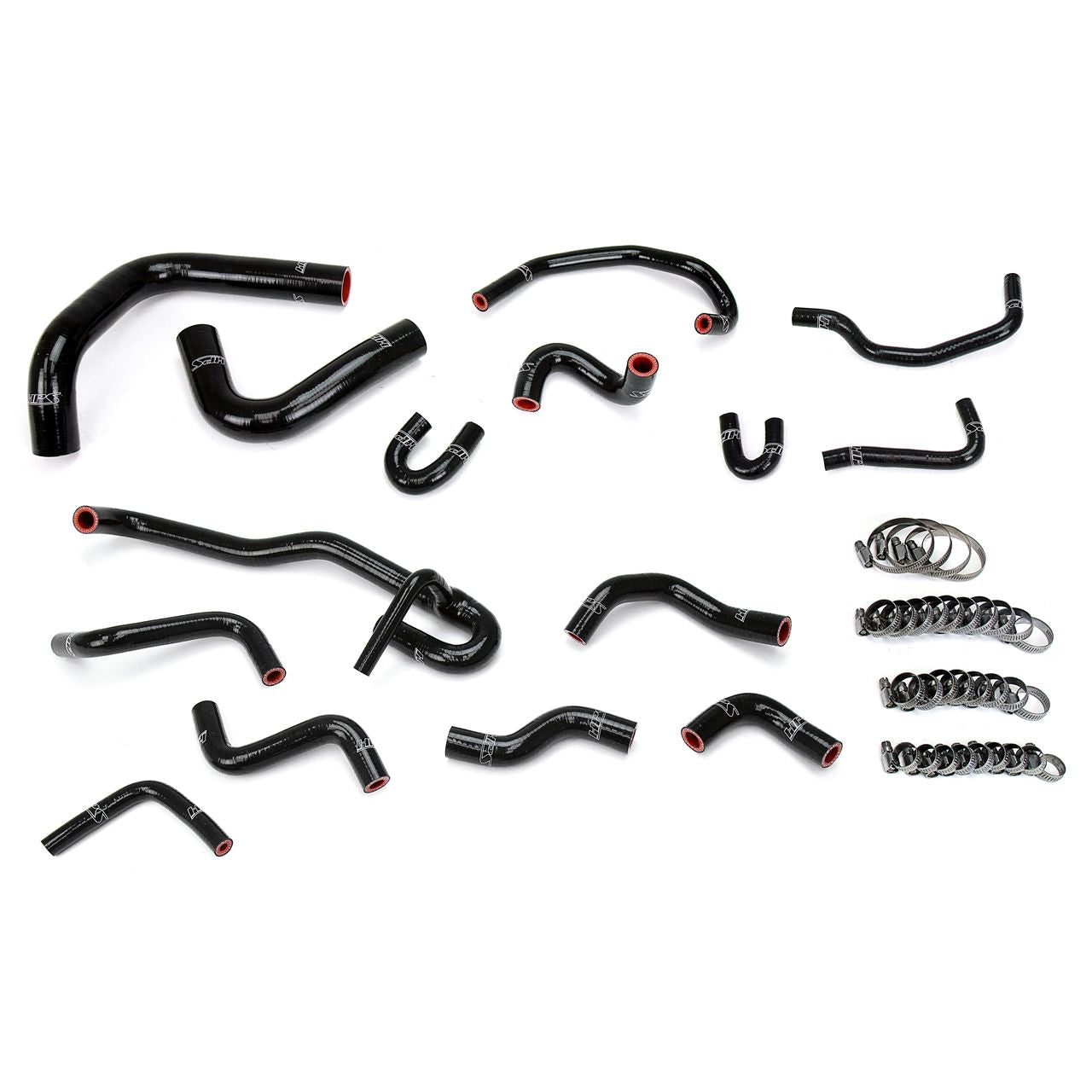 HPS Reinforced Black Silicone Radiator + Heater Hose Kit Coolant for Toyota 89-92 4Runner 3.0L V6 with Rear Heater Left Hand Drive