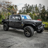 Thumbnail for Westin 2020 Jeep Gladiator HDX Xtreme Nerf Step Bars - Textured Black