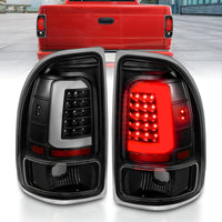 Thumbnail for ANZO 1997-2004 Dodge Dakota LED Taillights Black Housing Clear Lens Pair