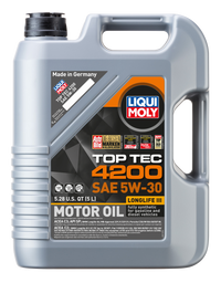 Thumbnail for LIQUI MOLY 5L Top Tec 4200 New Generation Motor Oil SAE 5W30