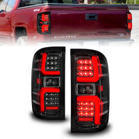 Thumbnail for ANZO 15-19 Chevrolet Silverado 2500 HD/3500 HD LED Taillight w/ Sequential Black Housing/Clear Lens