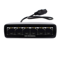 Thumbnail for Go Rhino Xplor Blackout Series Sixline LED Spot Light Kit (Surface/Threaded Stud Mount) - Blk (Pair)