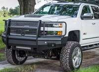 Thumbnail for Road Armor 15-19 Chevy 2500 Vaquero Front Bumper Full Guard - Tex Blk