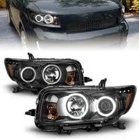 Thumbnail for ANZO 2008-2010 Scion Xb Projector Headlights w/ Halo Black
