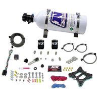 Thumbnail for Nitrous Express 96-04 Ford Mustang 4.6L 2 Valve Nitrous Plate Kit w/5lb Bottle