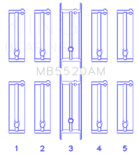 Thumbnail for King Opel C20XE / X18XE / X22XE Main Bearing Set