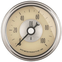 Thumbnail for Autometer Prestige Series 52mm 0-100 PSI Mechnical Oil Pressure Gauge