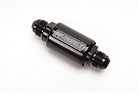Thumbnail for Russell Performance Black Anodized (3-1/4in Length 1-1/4in dia. -8 male inlet/outlet)