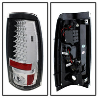 Thumbnail for Spyder Chevy Silverado 1500/2500 03-06 (Does Not Fit Stepside)LED Tail Lights Chrm ALT-YD-CS03-LED-C