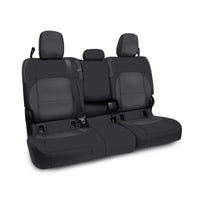 Thumbnail for PRP 2020+ Jeep Gladiator JT Rear Bench Cover with Leather Interior - Black/Grey