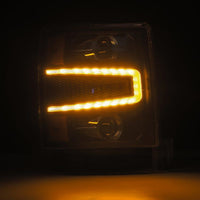 Thumbnail for AlphaRex 14-15 Chevy 1500 PRO-Series Projector Headlights Black w/ Sequential Signal &  DRL